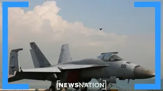 Navy: Jet blown off aircraft carrier in bad weather  |  Rush Hour