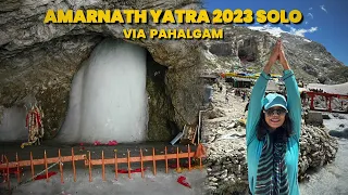 Solo Amarnath Yatra via Pahalgam 2023 | free_soul_traveler