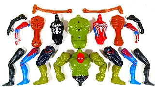 AVENGERS TOYS ASSEMBLE SPIDER-MAN, SIREN HEAD, VENOM, HULK SMASH SUPERHERO