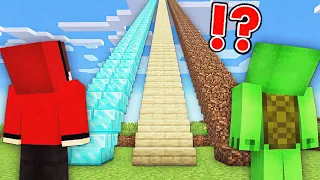 IF YOU CHOOSE THE WRONG STAIR, YOU DIE! JJ and Mikey SECRET STAIRS in Minecraft challenge Maizen