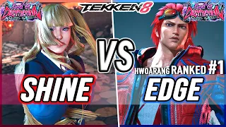 T8 🔥 Shine (Lili) vs EDGE (#1 Ranked Hwoarang) 🔥 Tekken 8 High Level Gameplay