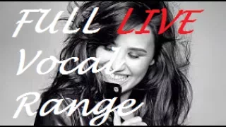 Demi Lovato - FULL LIVE Vocal Range (C#3 - Bb5 - E6 - Bb7) (NOT CLICKBAIT) (100% live)