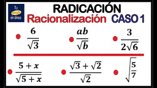 RADICACIÓN 11: Racionalización  - Caso 01