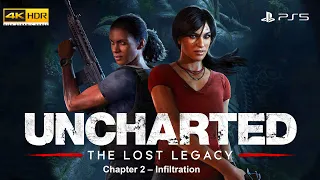 Uncharted: The Lost Legacy (PS5) 4K 60FPS HDR Gameplay (Chapter 2 – Infiltration)