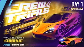 Mclaren 765LT ( Crew Trials ) Day 1 | Need For Speed: No Limits