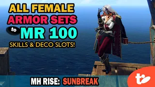 All Female Armor Through Master Rank 100 in Monster Hunter Rise Sunbreak