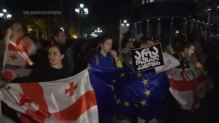 Thousands in Tbilisi, Georgia demand withdrawal of bill dubbed the 'Russian law' by critics