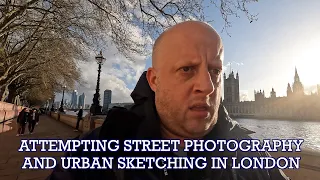 Attempting Street Photography and Urban Sketching along the Thames in London | Fuji X100V