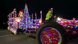 2022 Orange CT Christmas Tractor Parade in 4K