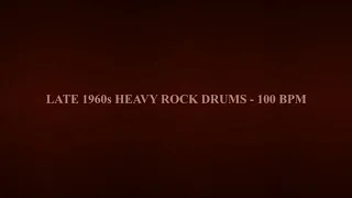 Late 1960s Heavy Rock Drums Backing Track (100 BPM)