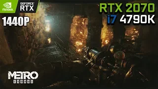 Metro Exodus: The Two Colonels - RTX 2070 OC & i7 4790K | 1440p Max Settings RTX On | DLSS ON/OFF