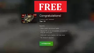 FREE PREMIUM TANK TIGER 131 BONUS CODE! - World of Tanks Blitz