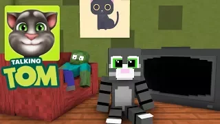 Monster School: My Talking Tom Challenge - Minecraft Animation