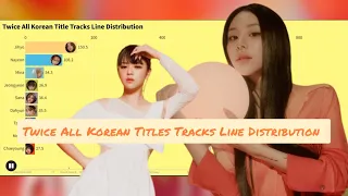 Twice All Korean Titles Tracks Line Distribution(Like OOH-AHH to ONE SPARK)