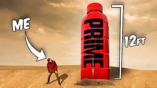We build the WORLD's LARGEST Prime Hydration Bottle for Logan Paul and KSI