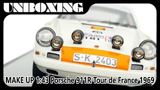 Porsche 911R Tour de France 1969 winner / MAKE UP 1:43 / UNBOXING