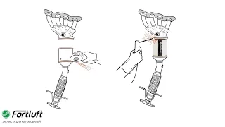 Замена катализатора на пламегаситель Fortluft