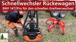 Schnellwechsler Rückewagen BMF 14T2Pro für den schnellen Greifwerwechsel | TikTok Video Hit