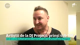 Clipe de groază pentru membrii trupei DJ Project, implicaţi într-un accident violent