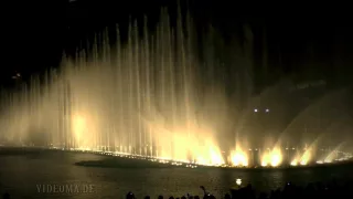 DUBAI The Dubai Fountain Celine Dion & Andrea Bocelli - The Prayer  HD1080