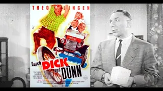 Durch Dick und Dünn (BRD 1951) Kinotrailer deutsch Trailer / Theo Lingen