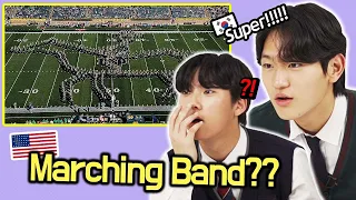 Korean Teenagers Watch American Marching Band For The First Time!!!!