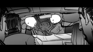 Animatic/Storyboard Praying mantis attack scene from Goosebumps