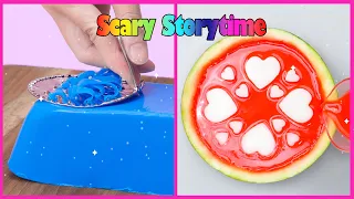 😫 Scary Storytime 🌈 Top Satisfying Jelly Cake Decorating Tutorials