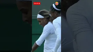 Serena Williams falls into the crowd at Wimbledon! 😂🎾