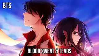 Nightcore (BTS) Blood Sweat & Tears (Switching Vocals)