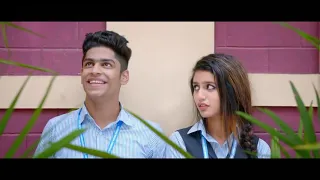 Priya prakash warrior new kissing scene 2019 | oru adaar trailer | eye winking girl kissing scene