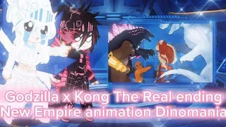 Kaijus React a Godzilla x Kong The Real ending New Empire animation@DinoManiaYT