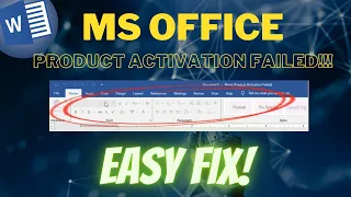 MS Office Activation Failed Fix | Quick Solution Without Product Keys