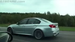 BMW M3 F80 vs Mercedes SL600 V12 BiTurbo with ECU tune