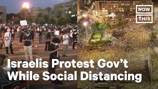 Israelis Protest Government While Social Distancing | NowThis