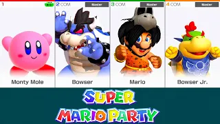 スーパー マリオパーティ ミニゲーム カービィ vs ドライクッパ vs クッパ Jr vs マリオ穴居人 (最高難易度)