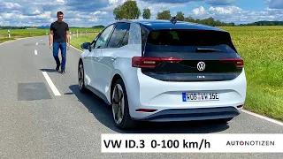 VW ID.3 1st Performance Upgrade (2020): 0-100 km/h im Elektroauto