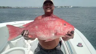 Huge Red Snapper 2023 fishing season in Panama City Beach Florida