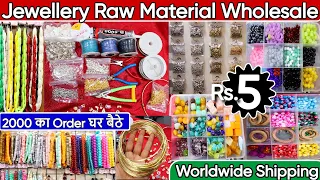 Biggest Exclusive Jewellery Raw Material Collection 2024 | Premium Beads, Kundan & AD for Jewellery