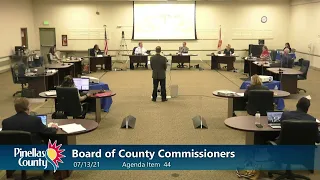 Board of County Commissioners Regular Meeting & Public Hearing 7-13-21