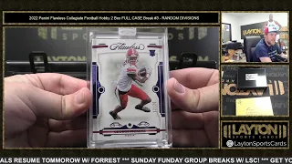 5 1/1S!!! 2022 Panini Flawless Collegiate Football Hobby 2 Box FULL CASE Break #3   RANDOM DIVISIONS