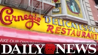 Carnegie Deli set to close at end of 2016