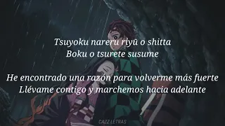 Gurenge (TV version) - Lisa Letra Español/Japonés Opening De Kimetsu No Yaiba // Demon Slayer