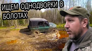 ИЩЕМ ОДНОДВОРКИ В БОЛОТАХ. ГЕЛИК РУБИКОН НЕ ПОДВЕЛ. КОП В ЛЕСУ.