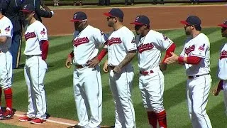 BOS@CLE: Indians introduce their starting lineup