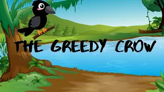 English Moral Stories For Kids | The Greedy Crow #moralstories #kidstories #englishstories