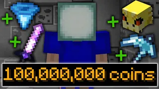 How Noobs Spend 100M Coins in Skyblock