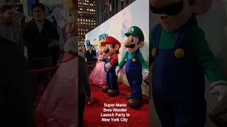 Super Mario Bros Wonder Launch Party at Rockefeller Plaza in New York City #supermariobros