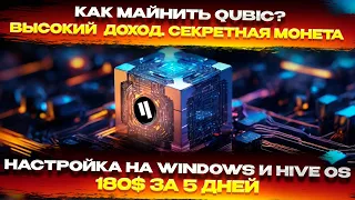 🔥 Высокий доход! Майнинг QUBIC (QBIC) на Windows и Hive OS  Настраиваем кошелек, пул, выплаты