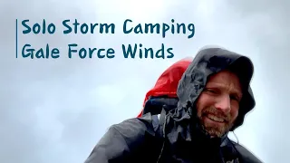 Solo Camping in a Storm – Strong Winds